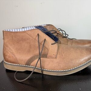 Men's Sperry Top-Sider Newman Chukka Brown Leather Lace Up Ankle Boots Size 13